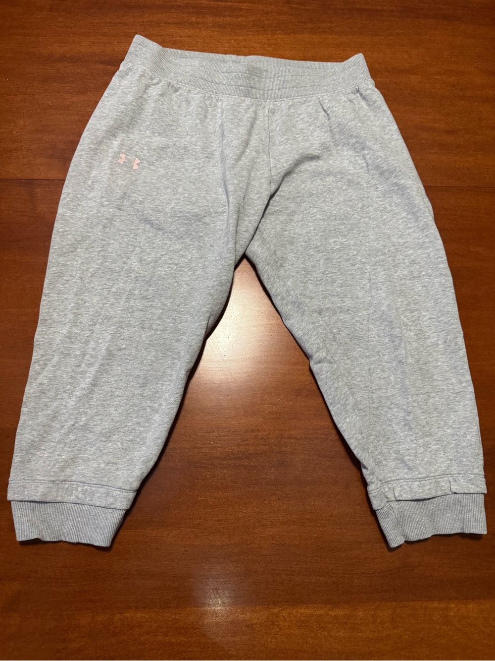Under Armour Women’s Medium Gray Capri Joggers Loose Fit Cropped Sweatpants